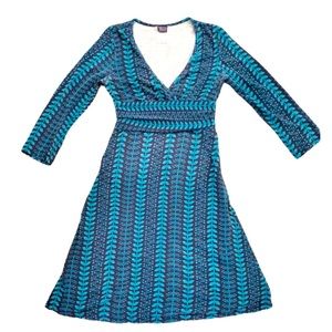 Patagonia Leaf Print Organic Cotton Dress | Women's Size Medium